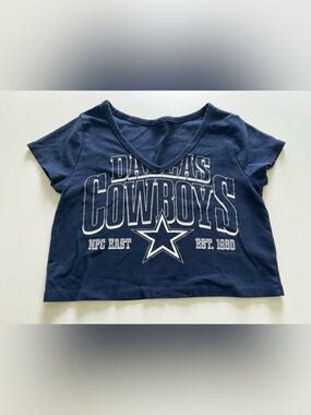 Source Unknown Navy Dallas Cowboys Short Sleeve Graphic Tee